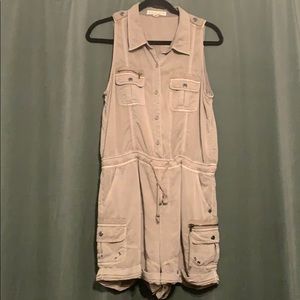Marrakech Gigi khaki romper cargo pockets Med